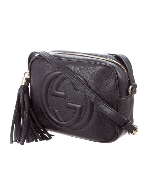 black gucci soho crossbody|authentic Gucci soho crossbody bag.